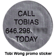 Tobi call me sticker
